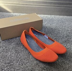 Allbirds Tree Breezer Women's Ballet Flats NEW size 11 in Orange